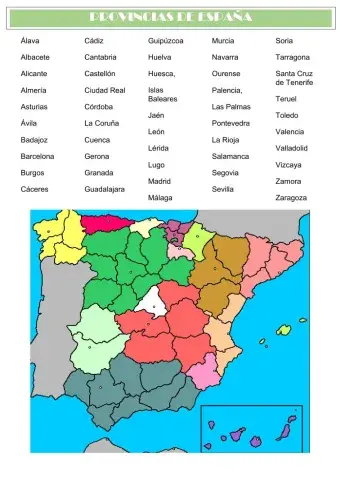 Provincias de españa