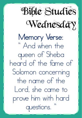 Week 18 - Monday - Bible - Memory Verse