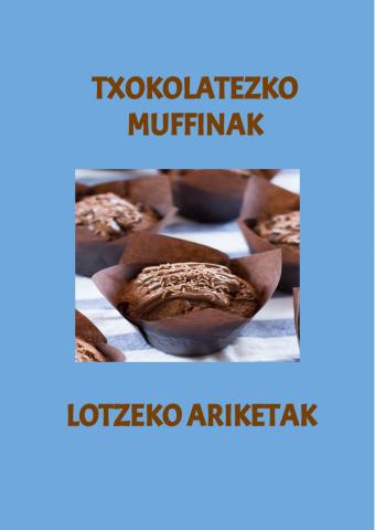 10.txokolatezko muffinak, lotzeko ariketa