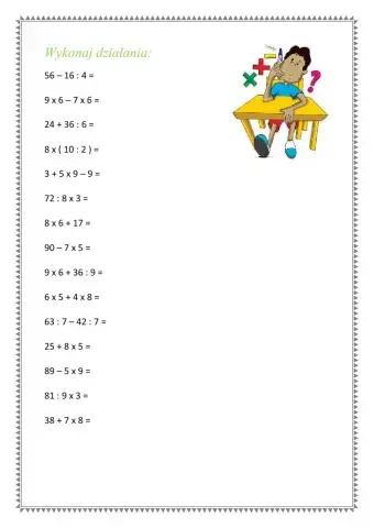 Kolejność działań