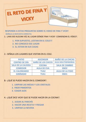 EL RETO DE FINA Y VICKY