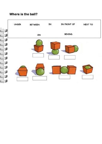 Prepositions of place