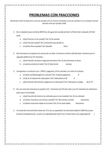 AMP-Problemas con fracciones