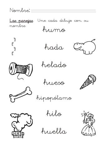 Lectoescritura letra h