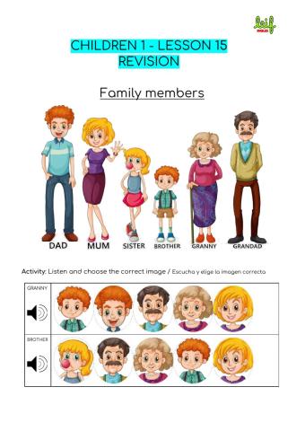 Lesson 15 revision (family)