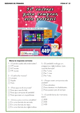 10.- Folleto publicitario