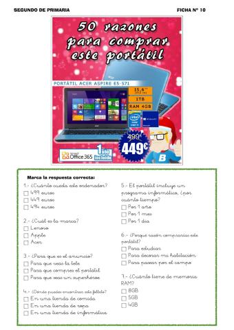 10.- Folleto publicitario