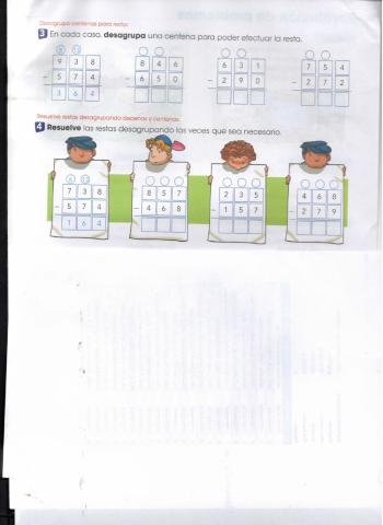 Restas con desagrupacion