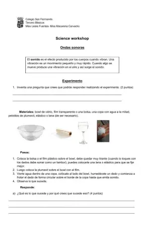 Experimento ondas sonoras