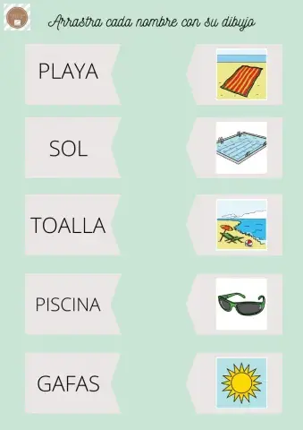 Une cada dibujo con su nombre