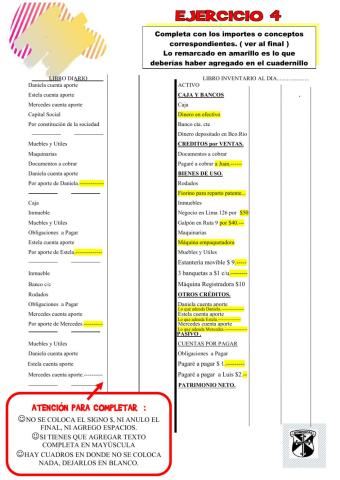 Inicio de actividades 4