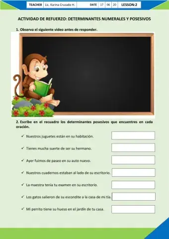 Actividad de refuerzo - Determinantes