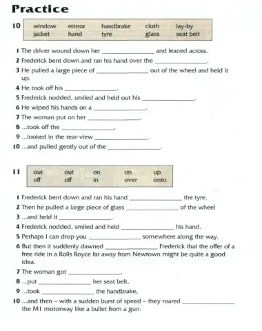 Phrasal verbs in context 6