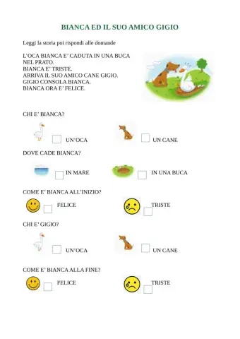 Biance ed il suo amico Gigio