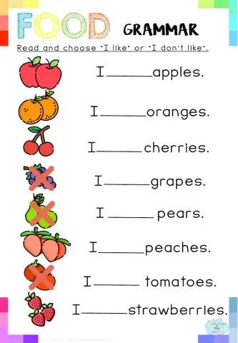 Read and choose I like or I don't like