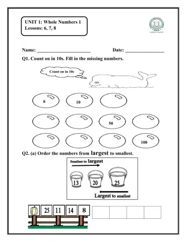 Unit 1 lessons 6 - 7 - 8