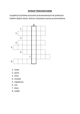 Wyrazy przeciwstawne