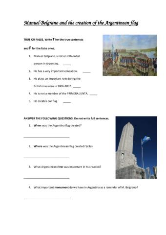 Belgrano and the flag