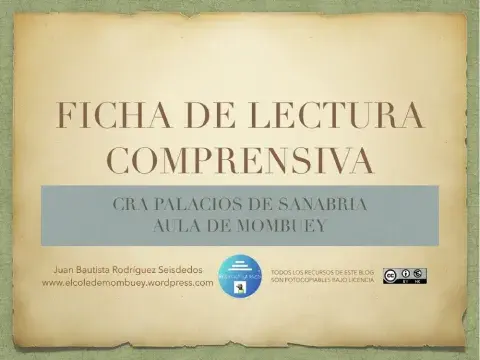 Ficha de comprensión lectora 17-6 4º