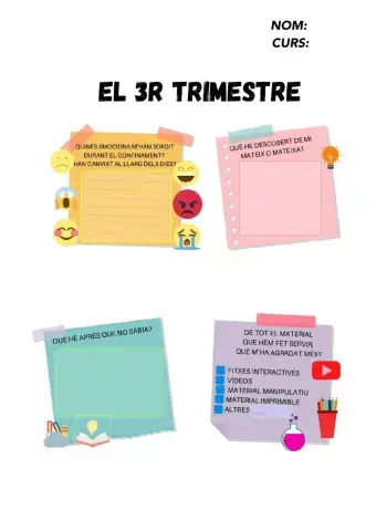 Autoavaluació 3r trimestre