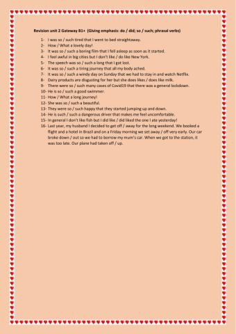 3° Revision unit 2