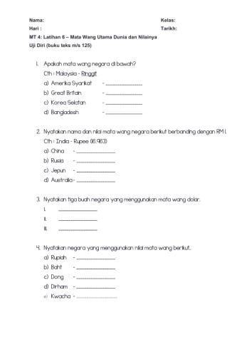 MT 4 : LATIHAN 6 - Wang