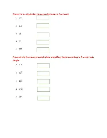 Fraccion generatriz de un decimal