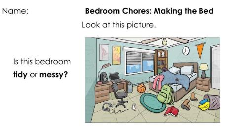 Bedroom chores