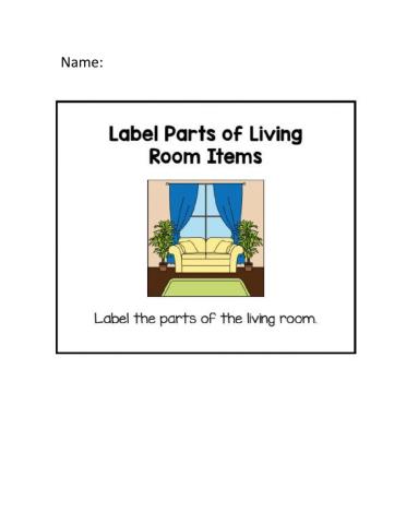 Label Parts of the living room