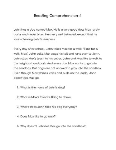 Reading Comprehension-4