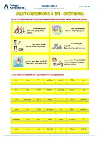 Wh - questions & past continuous