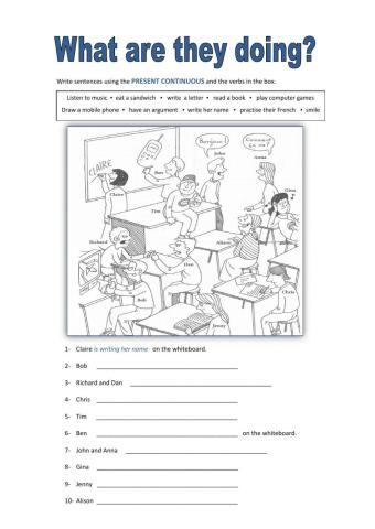 What are they doing?