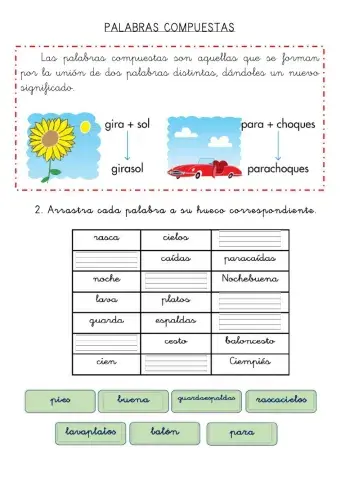 Las palabras compuestas
