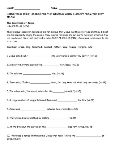 Crucifixion of Jesus