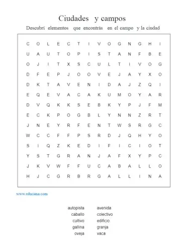 Ciudades y campos