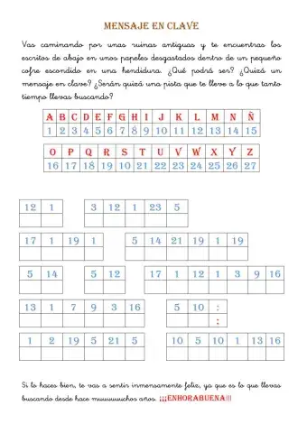 Mensaje en clave