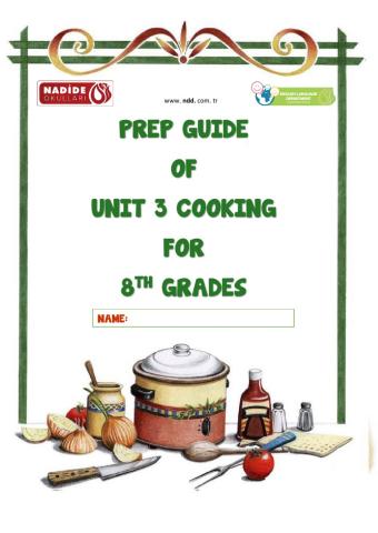 8th Grades Unit 3 IN THE KITCHEN Wordbank