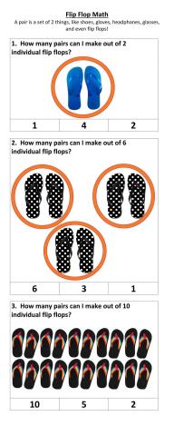 Making pairs with flip flops