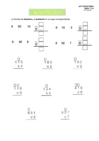 Multiplicaciónes