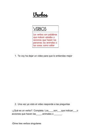 Los verbos