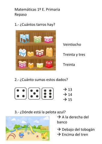 Repaso matemáticas