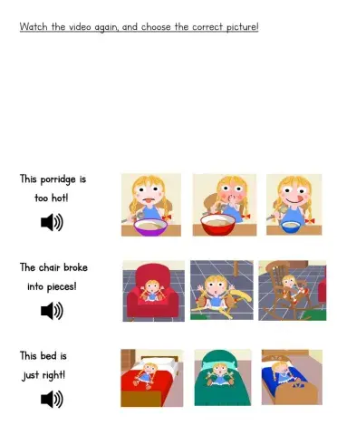 Goldilocks and the three bears - Select