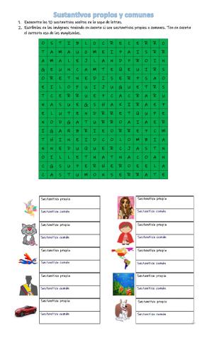 Sustantivos propios y comunes
