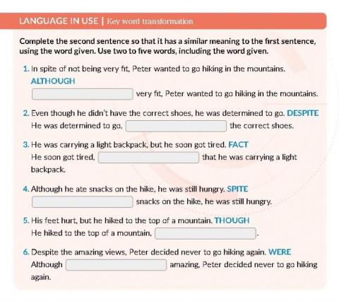 Key word transformation
