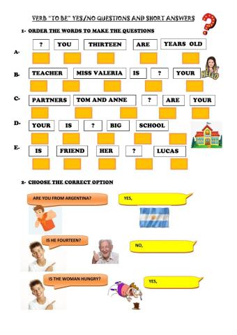 Verb to be questions