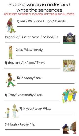 Word order - Willy and Hugh