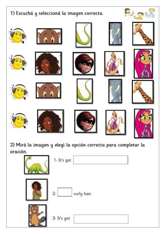 Extra 2nd form - Describing people and animals