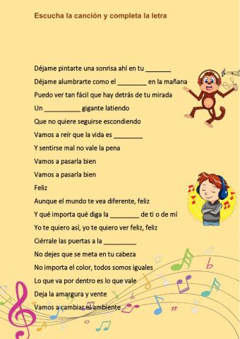 Canción Feliz