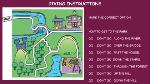 Giving instructions II
