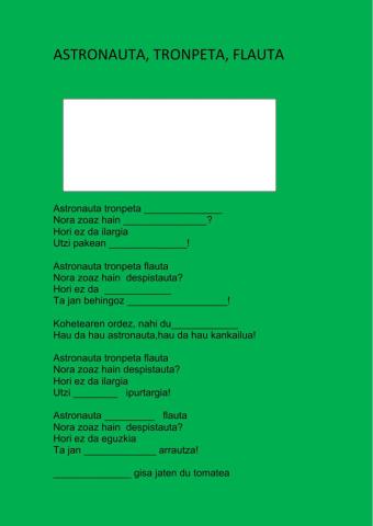 Astronauta tronpeta flauta